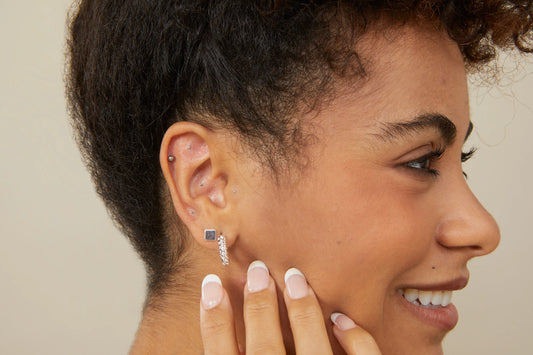 Perles auriculaires : Kit Argent